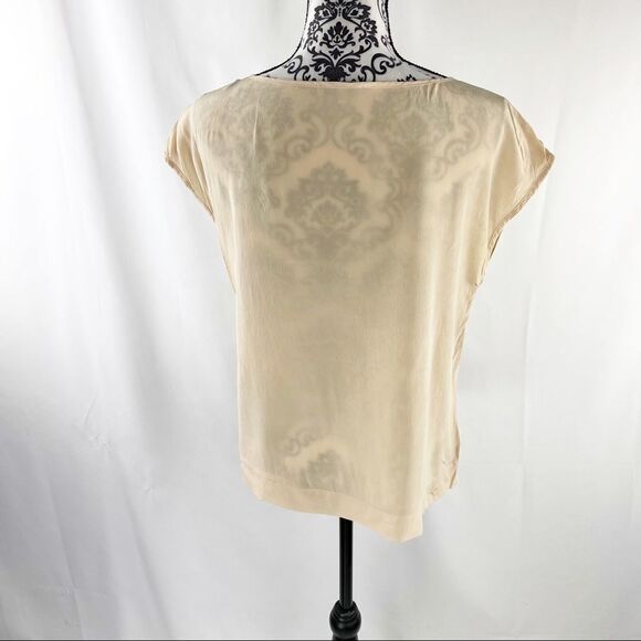 Madewell Tiered Lace Front Silk Top - Picture 6 of 9